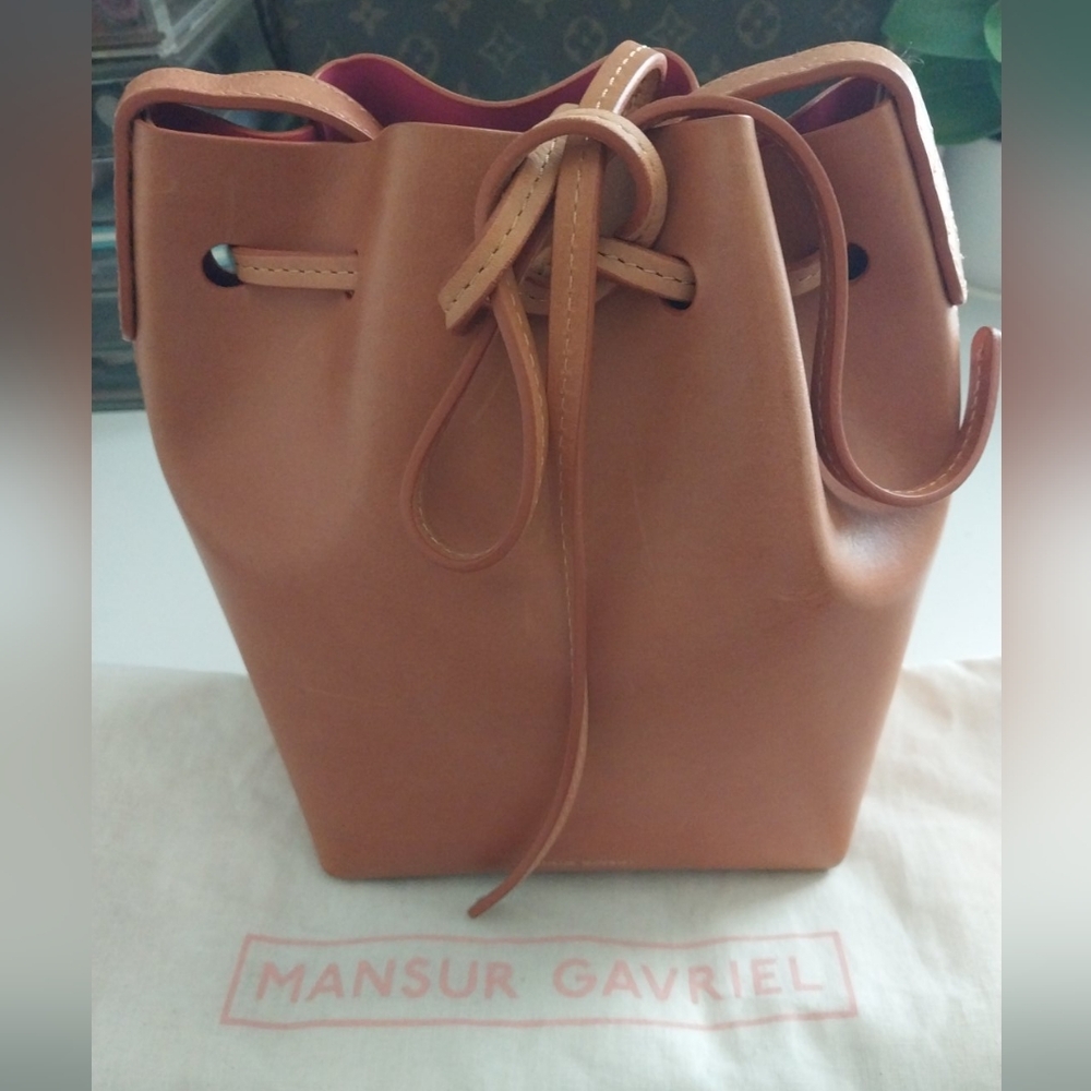 MANSUR GAVRIEL Calfskin Mini Bucket Bag